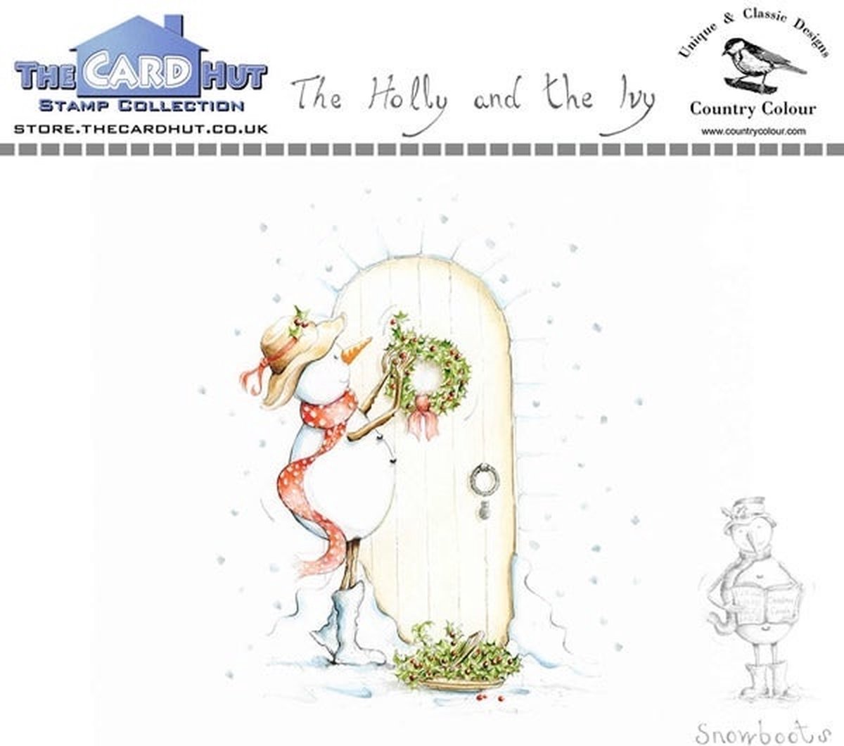 Snowboots: The Holly and the Ivy Clear Stamps (CCSBHI) (DISCONTINUED)