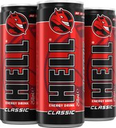 Hell Energy Drink Classic 25cl - per tray van 24 stuks