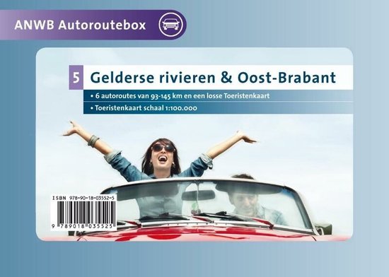 Cover van het boek 'ANWB Autoroutebox Gelderse rivieren & Oost-Brabant'