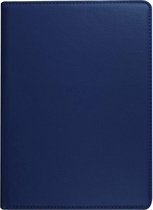 Hoes Geschikt voor iPad 2021 / 2020 / 2019 (9e/8e/7e Generatie / 10.2 inch) - 360 Graden Draaibare Bookcase - Donker Blauw