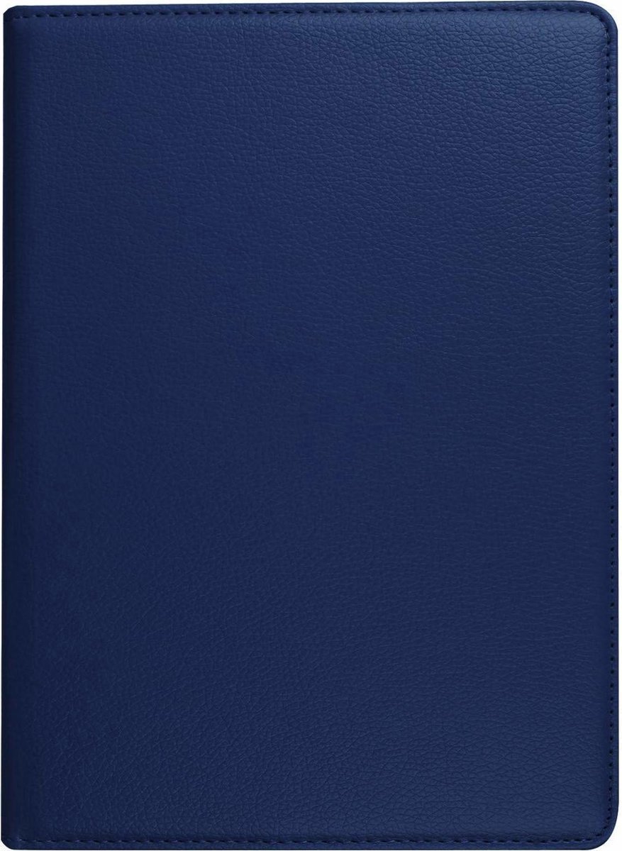 Hoes Geschikt voor iPad 2021 / 2020 / 2019 (9e/8e/7e Generatie / 10.2 inch) - 360 Graden Draaibare Bookcase - Donker Blauw
