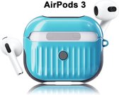 Koffer Case Cover geschikt voor Geschikt voor Apple Airpods 3 - Siliconen Groen