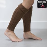 Bonnie Doon - Dames - Beenwarmers - Sleever/Legwarmer - Brown Heather - one size
