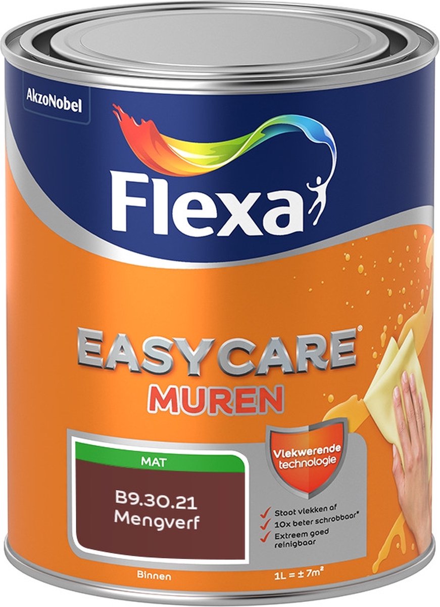 Flexa Easycare Muurverf - Mat - Mengkleur - B9.30.21 - 1 liter