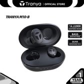 Tranya M10 True Wireless Earbuds - Earphones - Draadloos - Muziek - Zwart - Water bestendig - Type C - Bluetooth - Bass