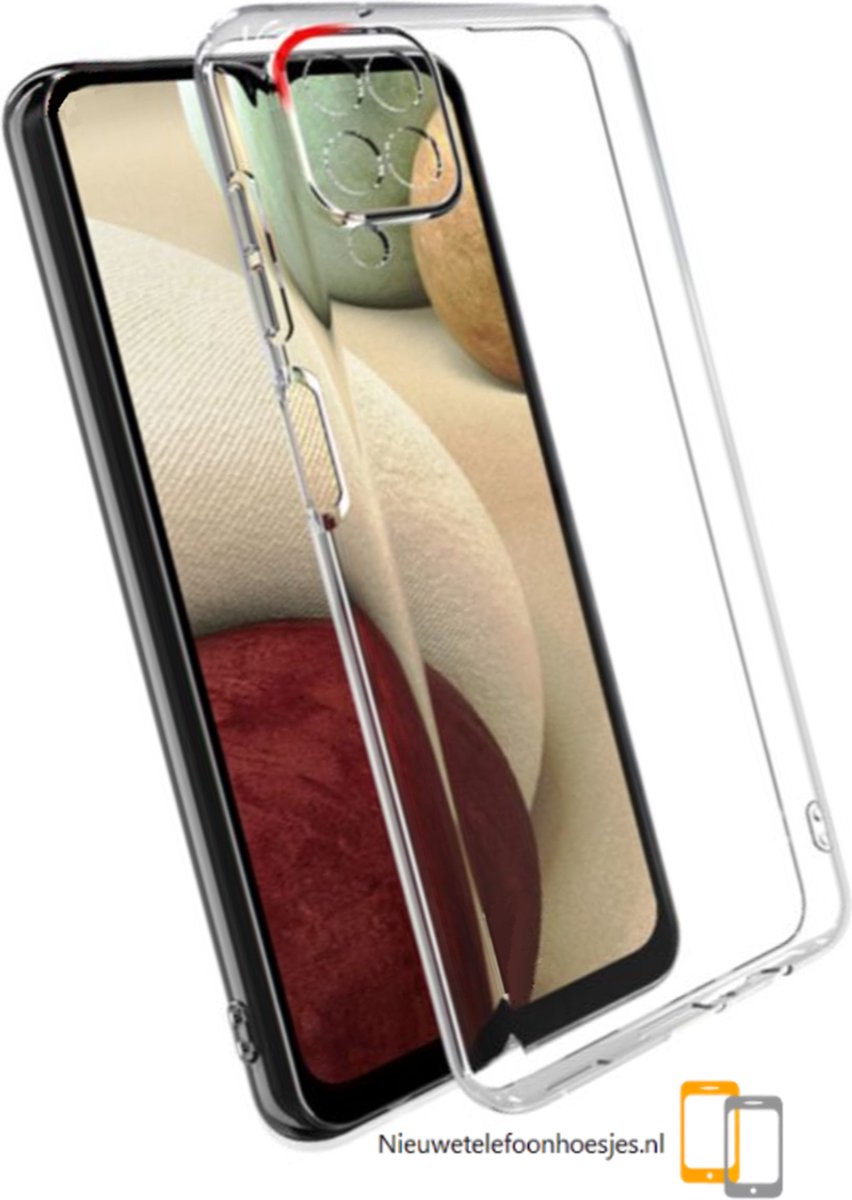 Samsung Galaxy A12 - 5G Transparant siliconen hoesje * LET OP JUISTE MODEL *