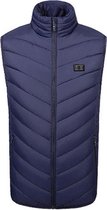 Hoster® Verwamde Bodywarmer Blauw - Unisex - Verwarmde Jas - Maat XXL - USB Oplaadbaar - Verwarmde Bodywarmer - Fleece Vest