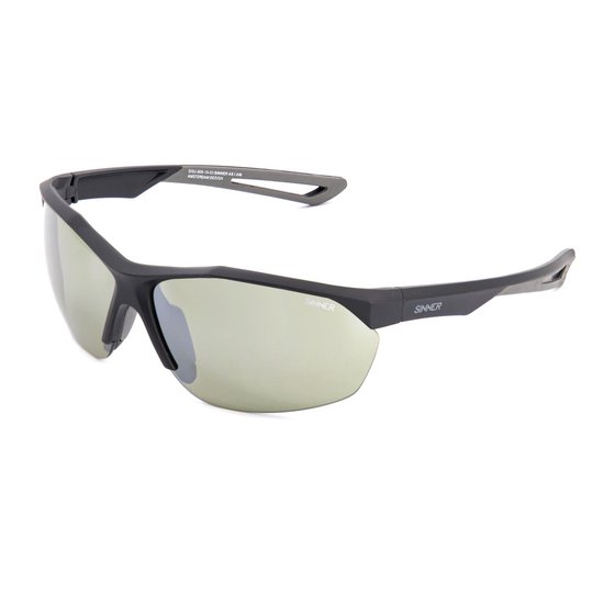 Sinner Pitch Golf Zonnebril - Mat Zwart Frame - Sintrast Lens