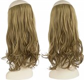 Premium Fiber Synthetic Clip in Extensions Single / Wire Extensions - BodyWave - 45cm- (#86H10) Caramel/ Blonde Highlights M01