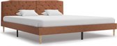 Decoways - Bedframe stof bruin 180x200 cm