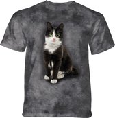 T-shirt Black & White Cat L