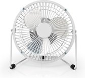 Nedis FNDK1WT15 Metalen Miniventilator 15 Cm Diameter Usb-voeding Wit