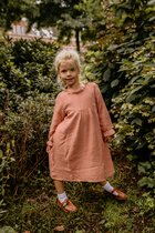La Olivia Kids - Layla Jurk - 4Y - Bruin - Katoen