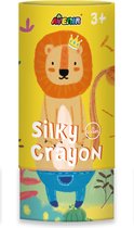 Avenir Silky Crayon: LEEUW, 12 kleuren, in tube diam.7.5x16cm, 3+