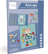 Scratch EduLogic Book: Colours&Shapes/ROBOT 18,2x25,6x1,3cm (fermé), 51,5x25,6x1cm (ouvert), magnétique, 4+