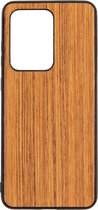 Samsung S20 ULTRA Teak Houten GSM / Telefoon Hoesje - Shockproof TPU Case