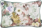 Housse de coussin en velours Leia Flor / Fleurs #2 | Velours / Polyester | 30 x 50 cm