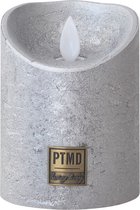 PTMD  led light kaars met beweegbare vlam zilver s