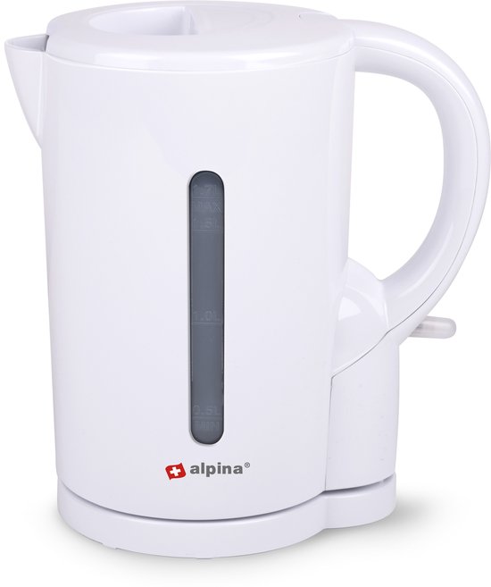 alpina Waterkoker - 1,7 Liter - 2200 Watt - Snoerloze Kan - Droogkookbeveiliging - Wit