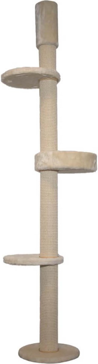 Kattens No1 Krabpaal RoundTower Creme - Plafondhoog