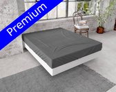 Premium Warme Flanel Hoeslaken Lits-jumeaux Antraciet | 160x200/210 | Extra Zacht En Hoogwaardig | Slimme Pasvorm | Bescherming Tegen De Kou  | Donsachtige Laagje