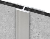 Schulte achterwand - koppelprofiel - aluminium - lengte 210 cm voor inkorten - D1901421-1
