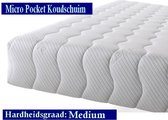 1-Persoons Matras -MICRO POCKET Koudschuim HR45 7 ZONE 25 CM  - Gemiddeld ligcomfort - 70x220/25