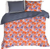 De Witte Lietaer Dekbedovertrek Quilt Blue Ribbon - Tweepersoons - 200 x 200/220 cm - Katoen Satijn