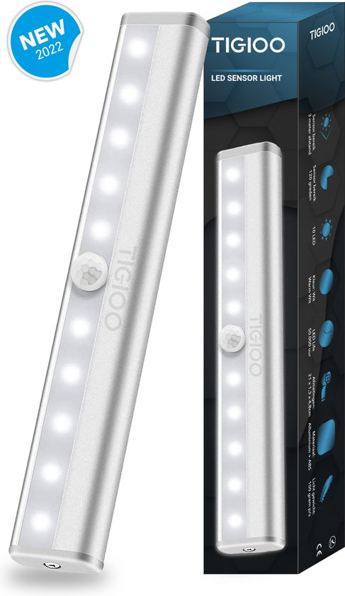 TIGIOO Kastverlichting LED met bewegingssensor- Keukenverlichting op  batterij - LED... | bol.com