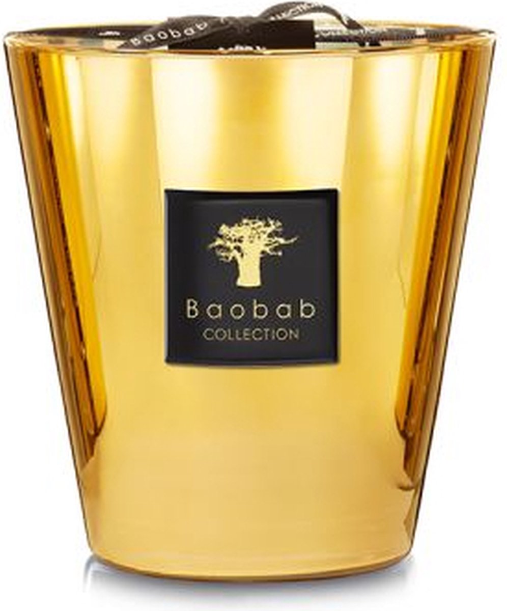 Baobab Collection Aurum Les Exclusives - Luxe Geurkaars 16cm Goudkleurig