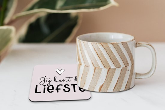 Dessous de Sous-verres - Amour - Relation - Coeur - 10x10 cm - 6 pièces