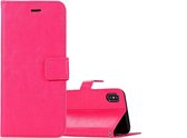 LuxeBass Hoesje geschikt voor iPhone X / XS - Bookcase Roze - portemonnee hoesje - telefoonhoes - gsm hoes - telefoonhoesjes