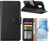 LuxeBass Hoesje geschikt voor Samsung Galaxy A8 (2018) - Bookcase Zwart- portemonnee hoesje - telefoonhoes - gsm hoes - telefoonhoesjes