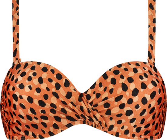 Haut de bikini Beachlife Leopard Spots avec bonnets rembourrés et armatures - Femme - Taille 38C