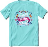 Pride Day | Pride T-Shirt | Grappig LHBTIQ+ / LGBTQ / Gay / Homo / Lesbi Cadeau Shirt | Dames - Heren - Unisex | Tshirt Kleding Kado | - Licht Blauw - S