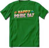 Pride Day | Pride T-Shirt | Grappig LHBTIQ+ / LGBTQ / Gay / Homo / Lesbi Cadeau Shirt | Dames - Heren - Unisex | Tshirt Kleding Kado | - Donker Groen - XL