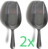 Snoepschep - Schepje - Winkelschepje - aluminium, 20,5cm ( Per 2 stuks )