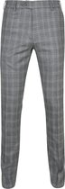 Suitable - Premium Pantalon Milano Ruit Antraciet - Slim-fit - Pantalon Heren maat 54