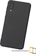 Samsung Galaxy A02 / M02 Zwart siliconen backcover hoesje * LET OP JUISTE MODEL *