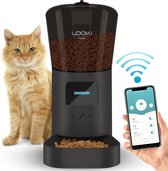 Looki Slimme Voerautomaat met Camera - Matzwart - Katten & Honden - Automatisch - Instelbaar Voedingsschema - WIFI - Voerbak zwart