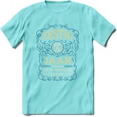 60 Jaar Legendarisch Gerijpt T-Shirt | Royal Blue - Ivoor | Grappig Verjaardag en Feest Cadeau Shirt | Dames - Heren - Unisex | Tshirt Kleding Kado | - Licht Blauw - S