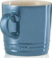 Le Creuset 4 aardewerken mokken Metallic Deep Teal 0,35l