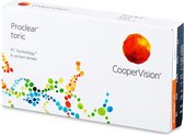 Proclear Toric (6 lenzen) Sterkte: -2.25, BC: 8.80, DIA: 14.40, cilinder: -1.25, as: 10°