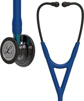 Littmann Cardiology IV Stethoscoop, borststuk rookkleurige afwerking, marineblauwe slang, blauwe steel en zwarte headset, 6202