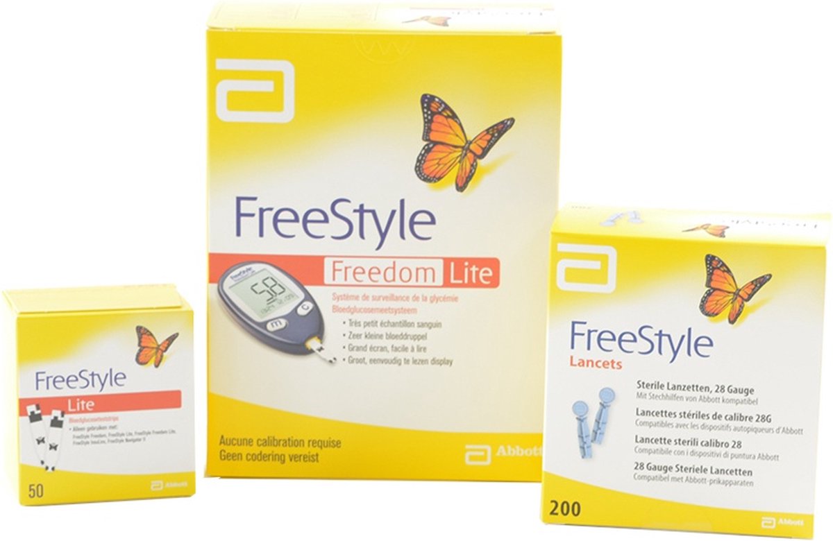 Freestyle Freedom Lite Glucosemeter Startpakket PLUS