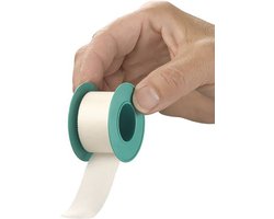 HEKA silk hechtpleister ring 5 m x 1,25 cm niet steriel 1St.