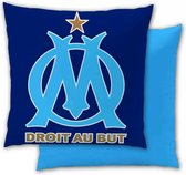 Olympique Marseille - Kussen - 36 x 36 cm - Blauw