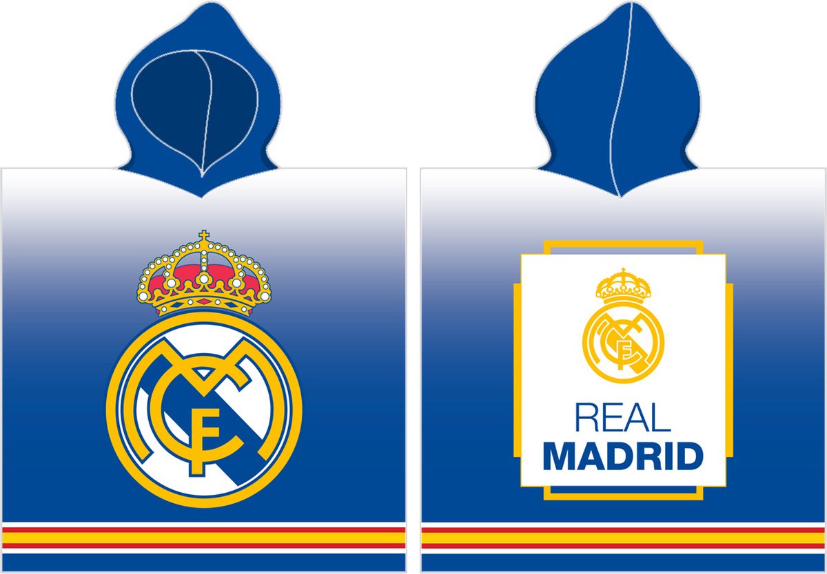 Real Madrid Poncho - 55 x 110 cm - Katoen