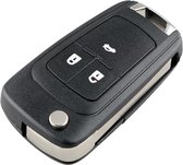 Autosleutel 3 knoppen klapsleutel HU100 + batterij CR2032 geschikt voor Opel sleutel / Astra / Corsa / Zafira / Insignia / Adam / Cascada