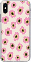 Telefoonhoesje Geschikt voor iPhone Xs Max hoesje - Bloem - Patronen - Abstract - Siliconen Telefoonhoesje - Verjaardag cadeau tiener